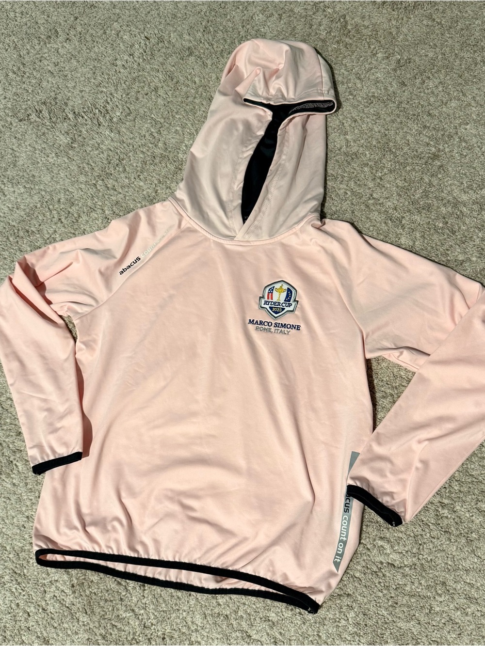 Marco Simone Ryder Cup 2023 Light Pink Hooded Pullover youth 10-12